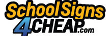 school signs 4 cheap logo